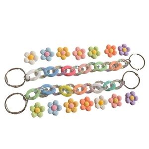 Crocs jibbitz or charms with blings. Really cute flowers different colors.